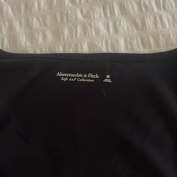 Black Abercrombie Square Neck Bodysuit - Picture 3 of 3